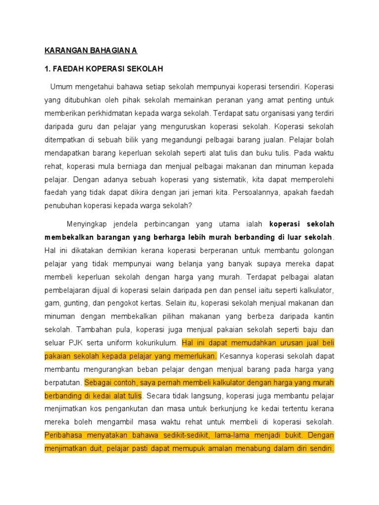 Apakah faedah perhimpunan mingguan sekolah? Karangan Rangsangan Faedah Koperasi Perhimpunan Rasmi Pdf