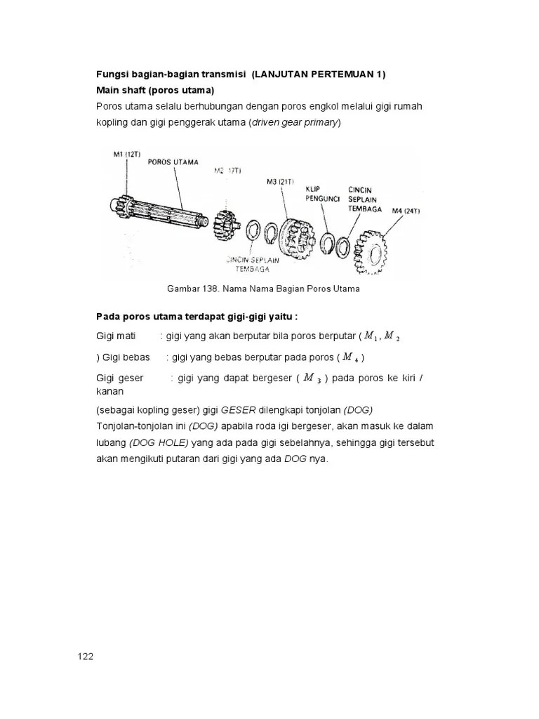 Fungsi Bagian Transmisi | PDF