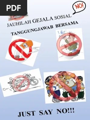 Poster Jauhilah Gejala Sosial | PDF