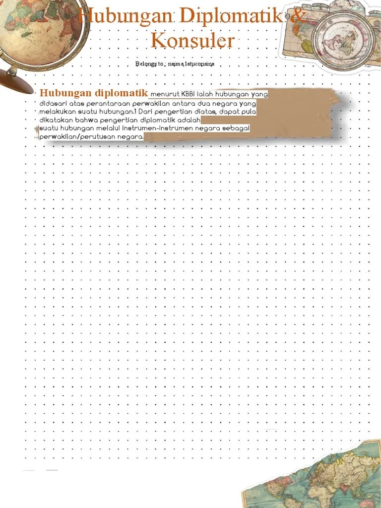 Hubungan Diplomatik Dan Konsuler | PDF