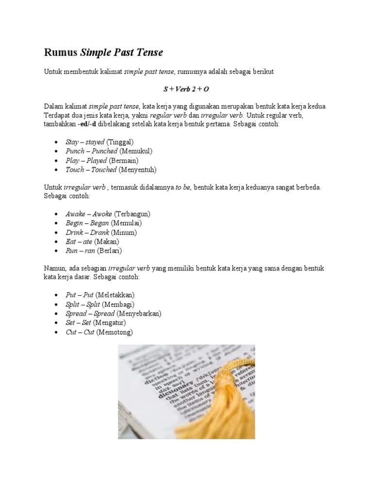 Materi Simple Past Tense | PDF