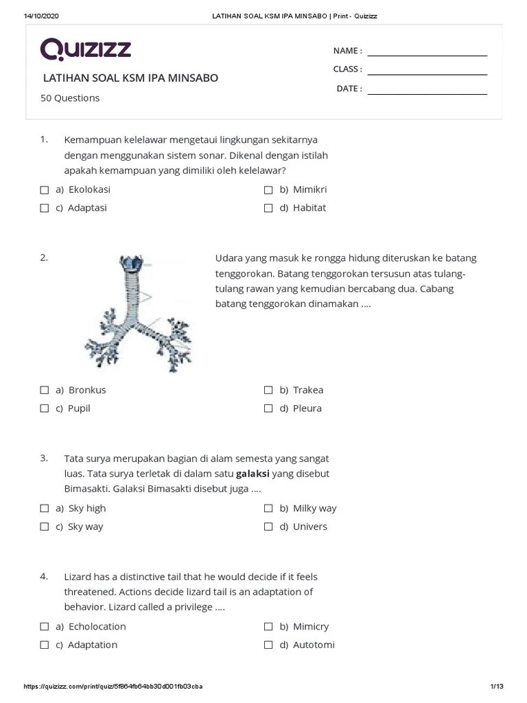 Di dalam membantu siswa mempersiapkan diri mengikuti ksmo tahun 2020, berikut dibagikan latihan soal ksm mi ipa tingkat provinsi tahun 2020. Latihan Soal Ksm Ipa Minsabo Pdf