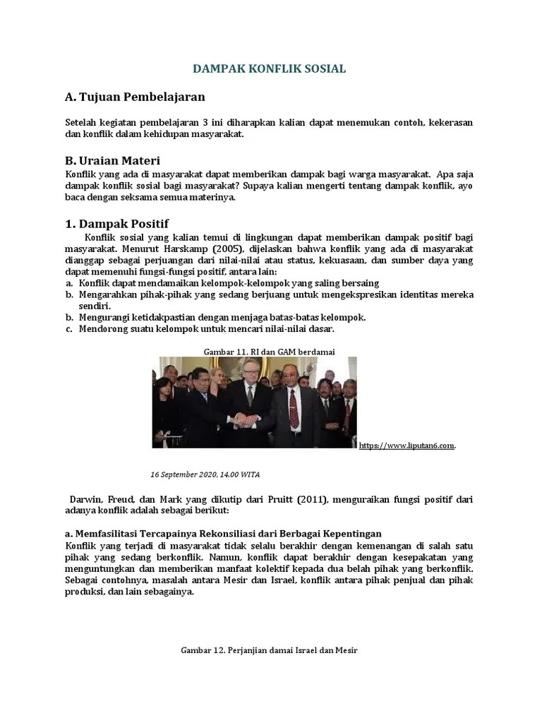 Dampak Konflik Sosial | PDF