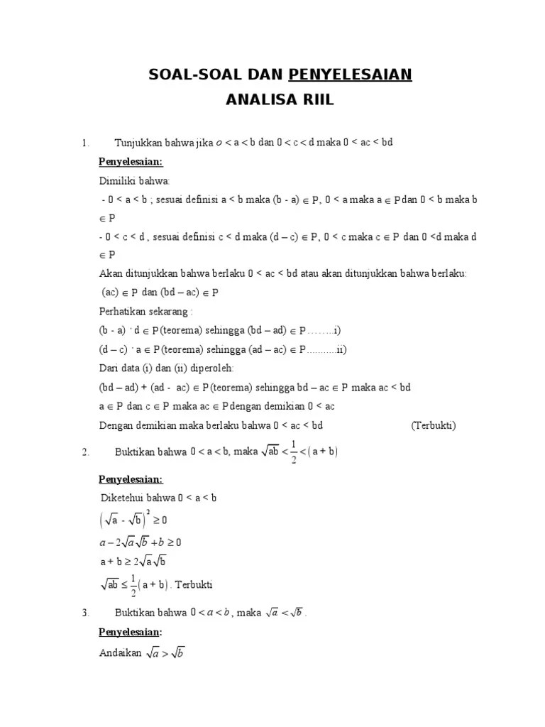 SOAL ANALISA RIIL Utk UAS BG 2 | PDF