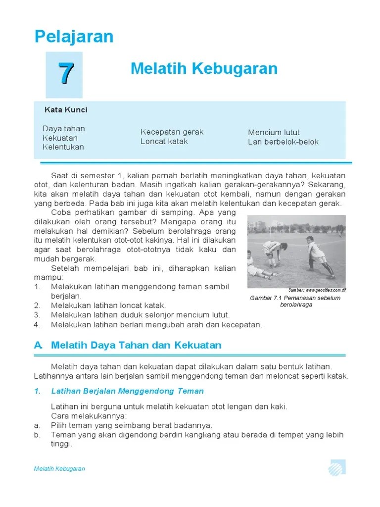 Penjasorkes SD-MI Kelas 4. Pelajaran 7