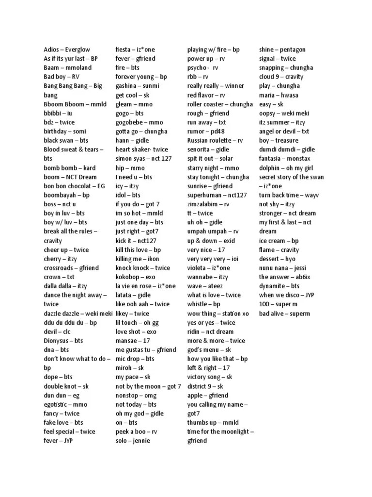 Layanan mobile dari situs entertainment terbesar indonesia, kapanlagi.com. Song Pdf Musicians Pop Music