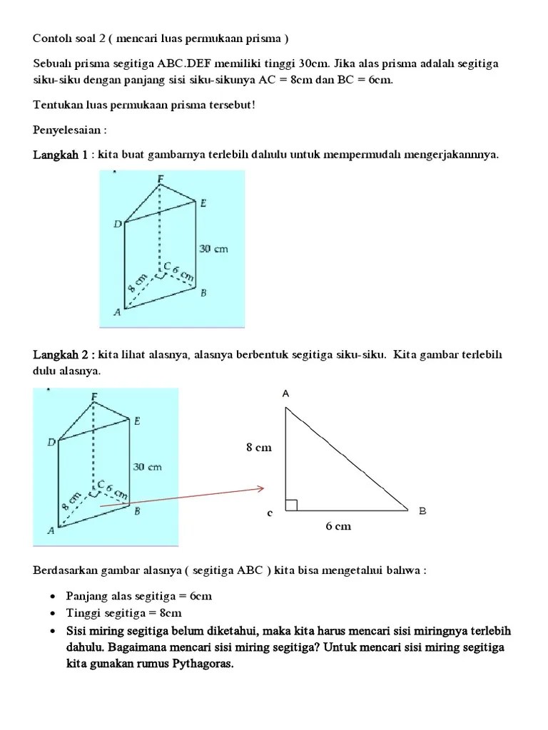 Contoh Soal 2 Prismaa | PDF