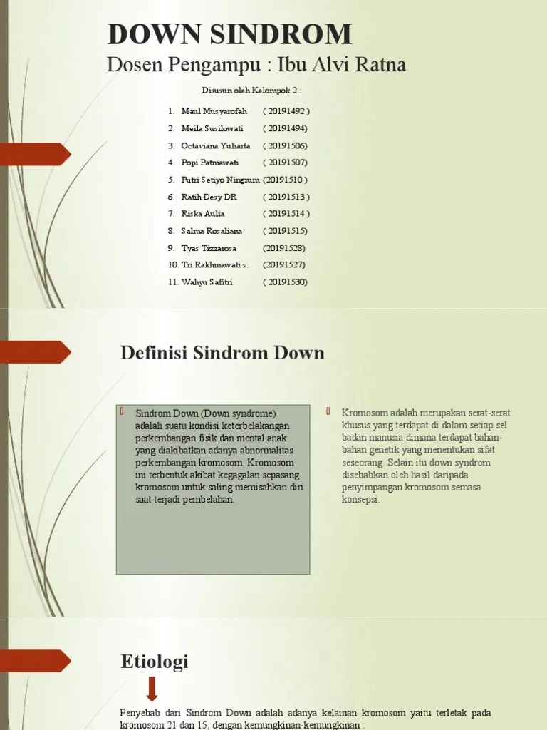 Sindrom Down | PDF