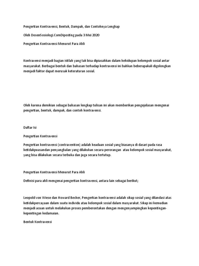 Pengertian Kontraversi | PDF
