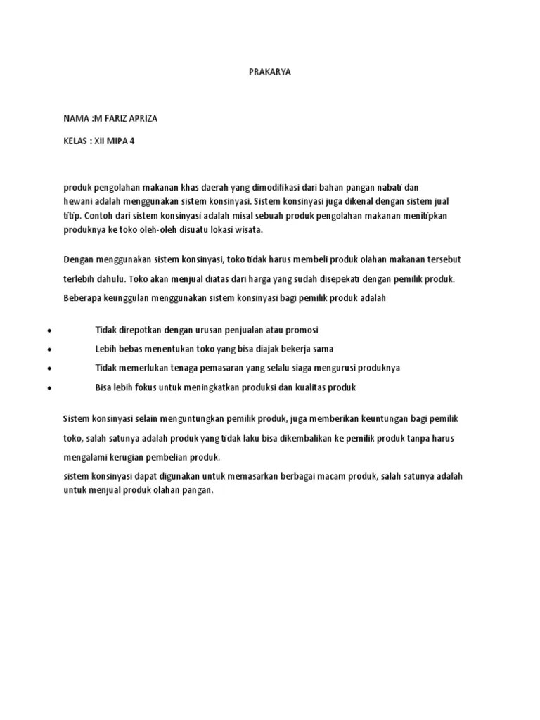 Prakarya Tugas 21 | PDF