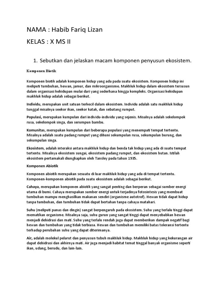 (misalnya oksigen dan karbon dioksida) serta. Biologi Pdf