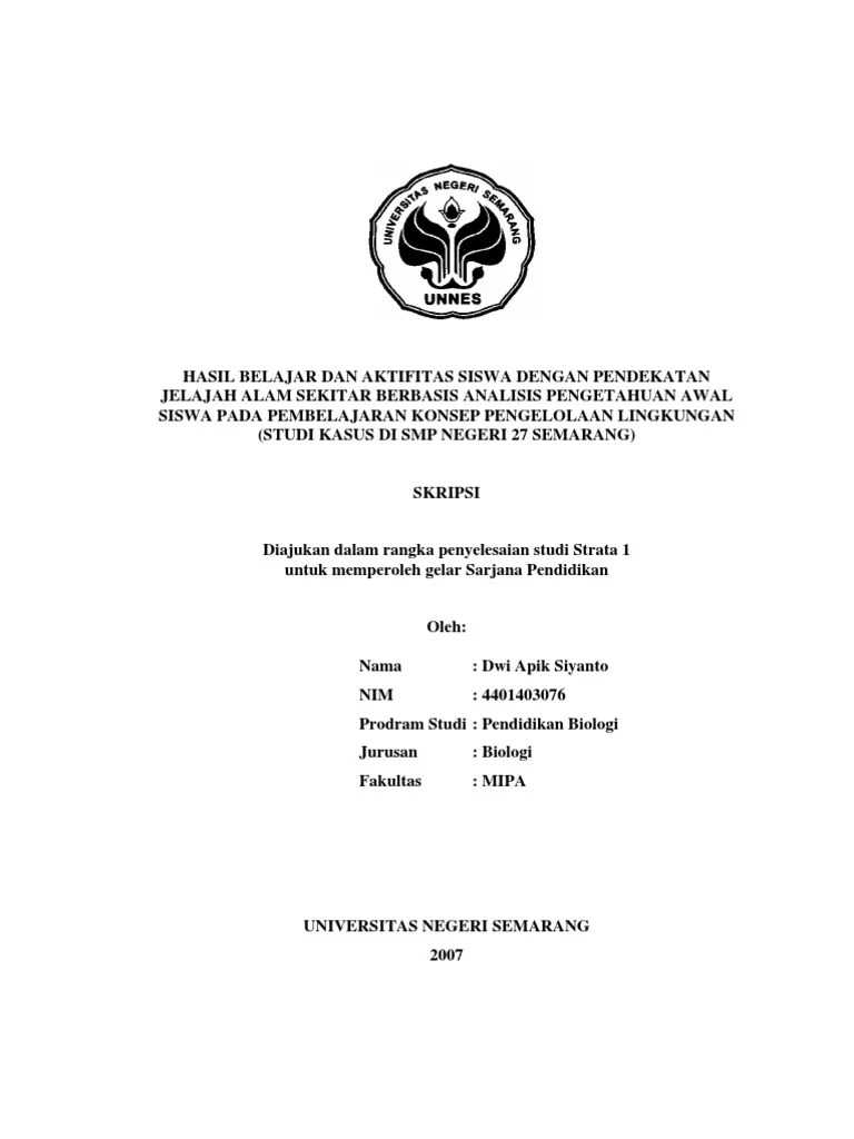 Skripsi Biologi | PDF