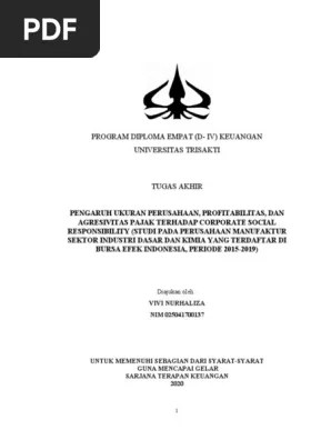 Rev. SKRIPSI VIVI NURHALIZA 025041700137 | PDF