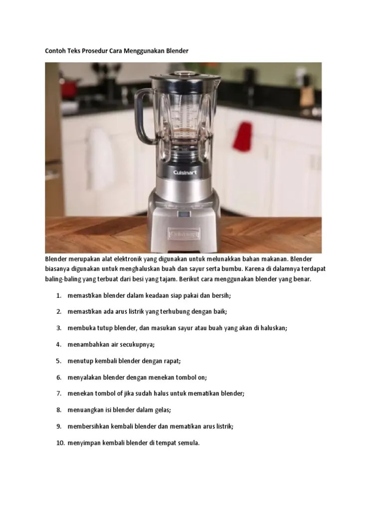 Jika postingan sebelumnya membahas tentang apa itu aplikasi blender, kali ini saya bakal memberikan bahasan tentang kegunaan mirror di aplikasi blender ini. Contoh Teks Prosedur Cara Menggunakan Blender