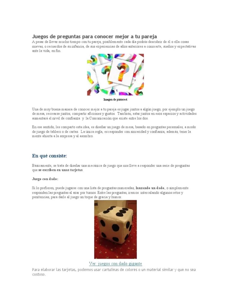 Preguntas incómodas para todo tipo de parejas · 1. Dinamicas Pdf Ruleta Amor