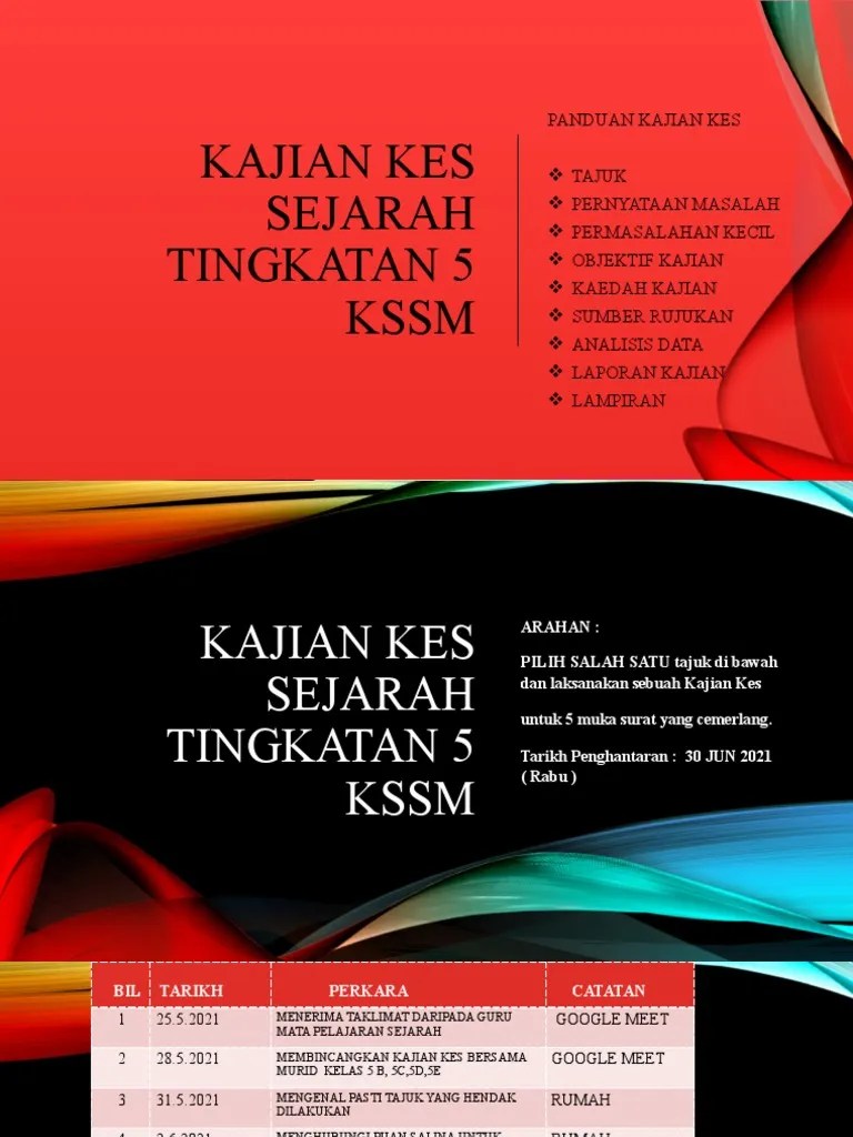 7 2.0 objektif kajian dalam kajian ini,di penyelidik menggariskan dua objektif yang mampu dijadikan landasan dan panduan semasa menjalankan kajian ini. Kajian Kes Sejarah Tingkatan 5 Kssm Pdf