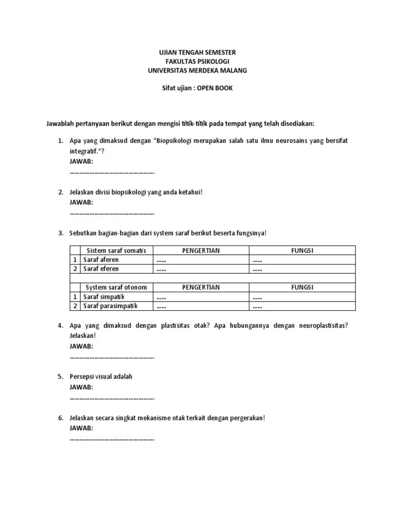 Uts Biopsi 2020-2021 | PDF