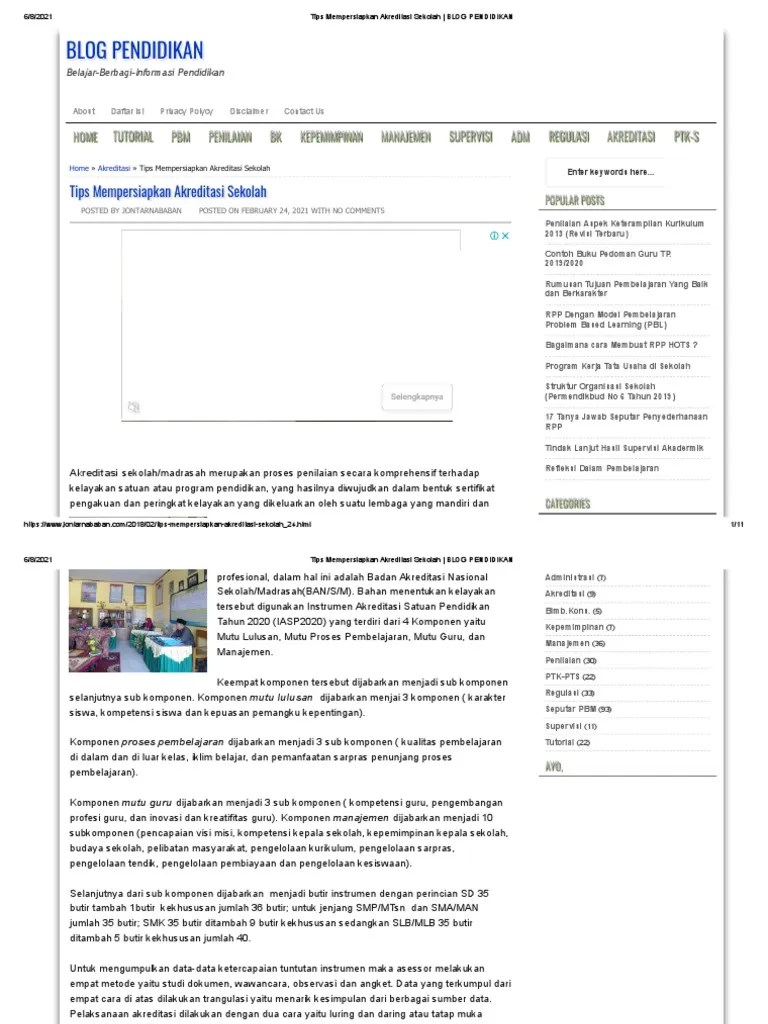 Indonesia sd mi terbaru tahun sumber : Tips Mempersiapkan Akreditasi Sekolah Blog Pendidikan Pdf