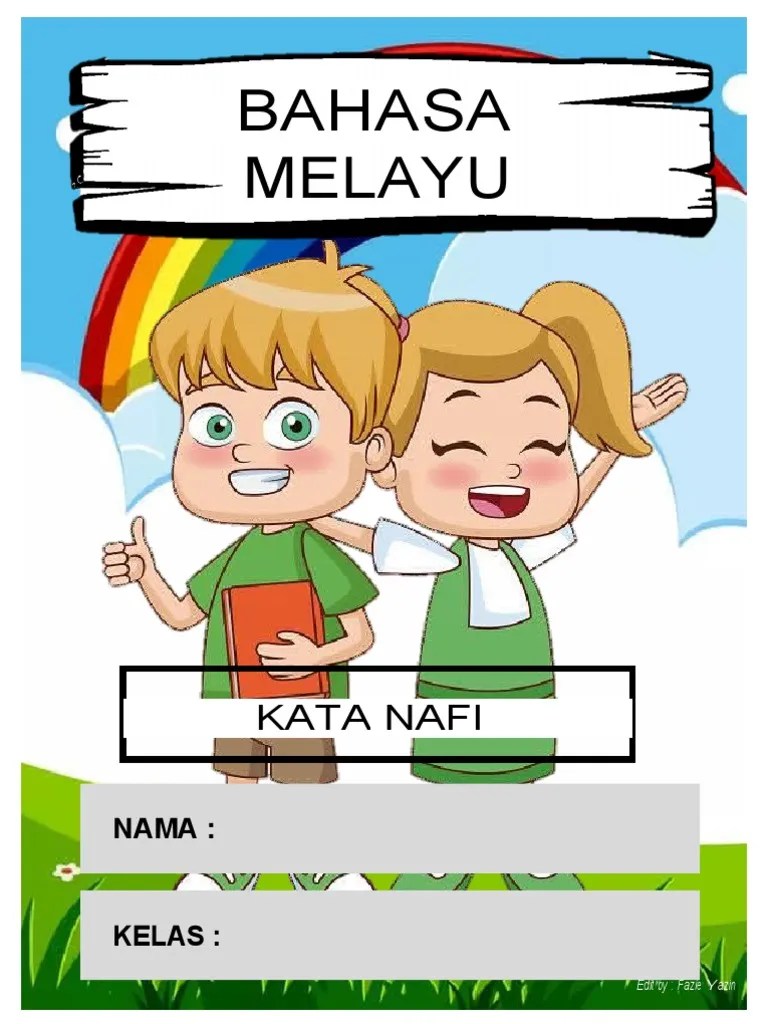 Latihan kata sendi nama tahun 6. Kata Nafi Modul 24 6 2021 Pdf
