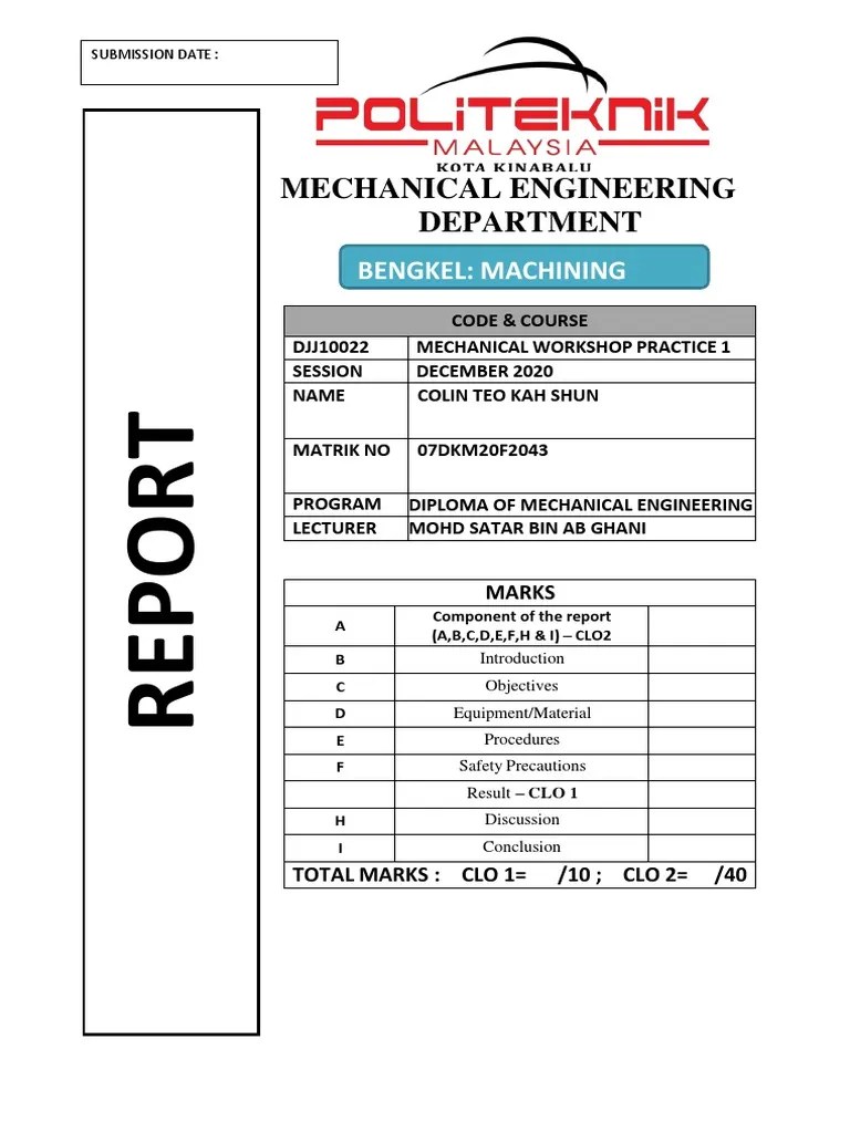 Lathe machines offer cutting, grinding and even milling options. Report Lathe Machine Pdf Manufactured Goods Machining