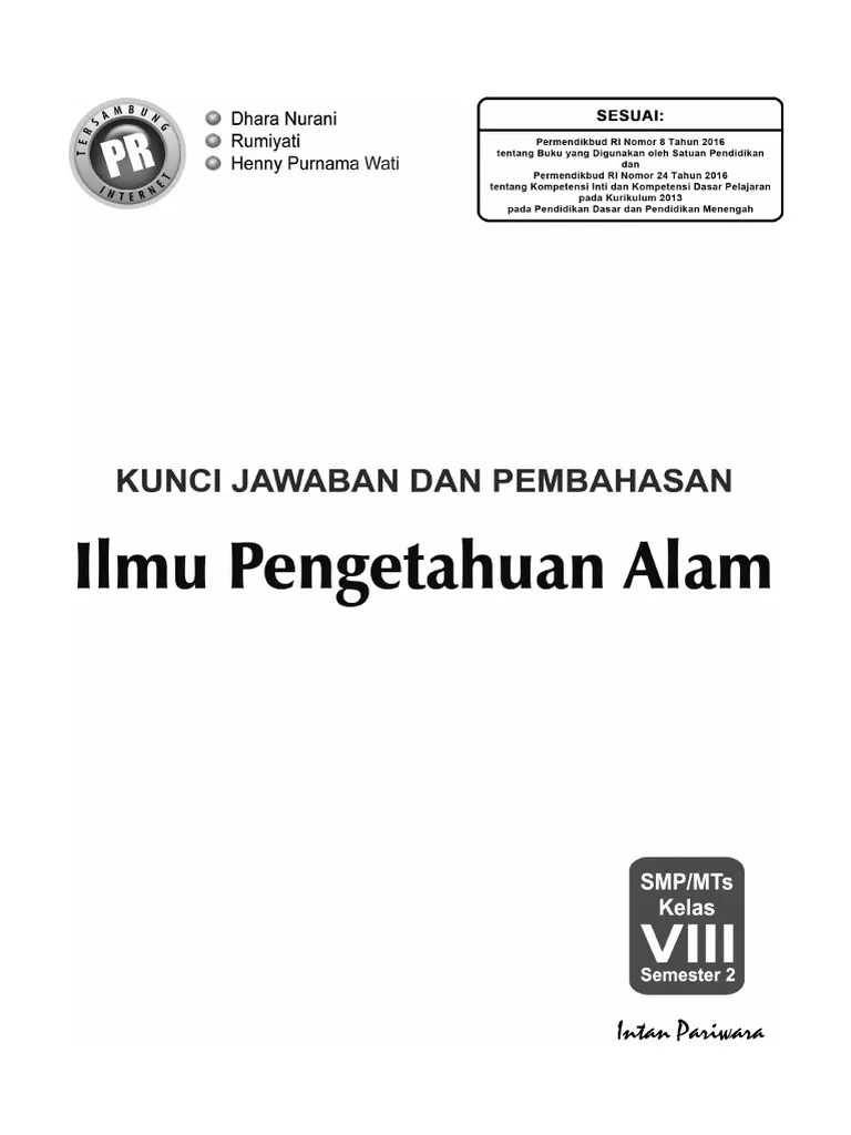 01 Kunci IPA TERPADU 8B K-13 2017 (2) - Dikonversi | PDF