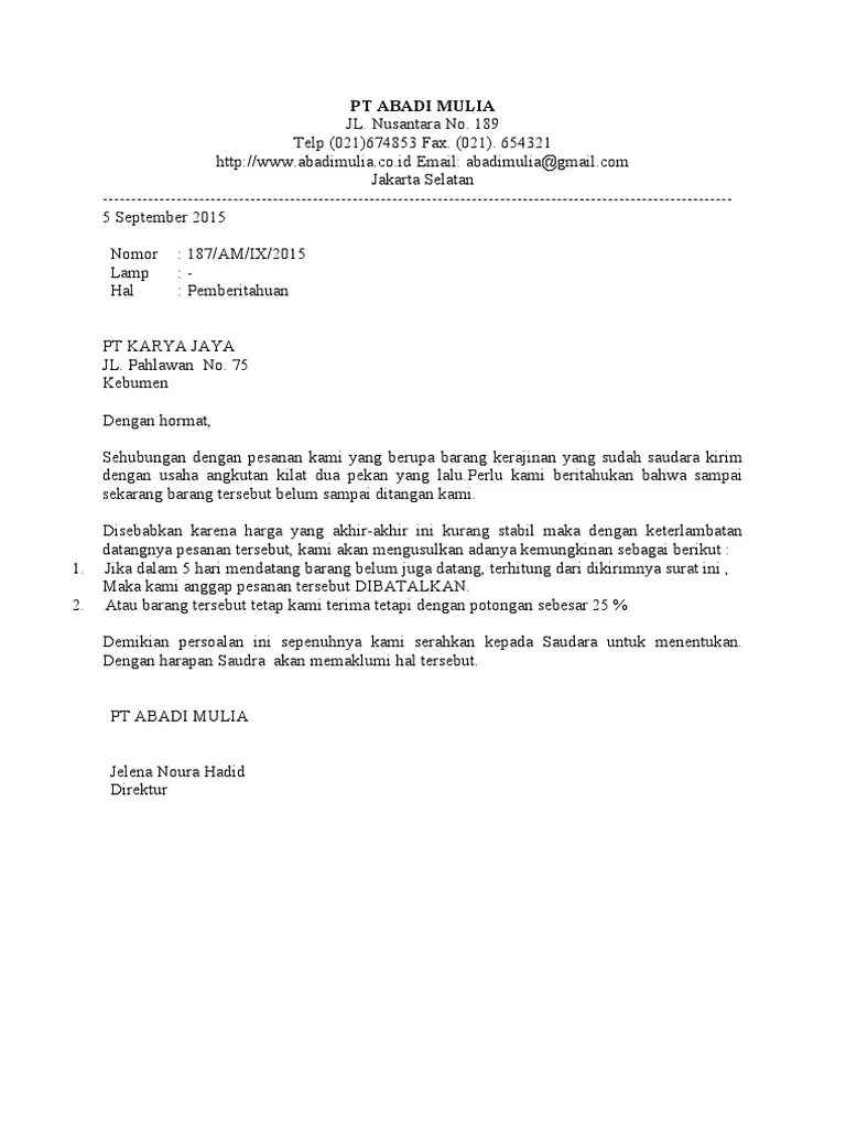 Adapun surat masih kerap digunakan sebagai alat komunikasi secara formal antar pihak yang berkepentingan, selain itu dengan dibuatnya sebuah surat pastinya memiliki tujuan tertentu dan bisa … Tugas 1 Full Block Style Pdf