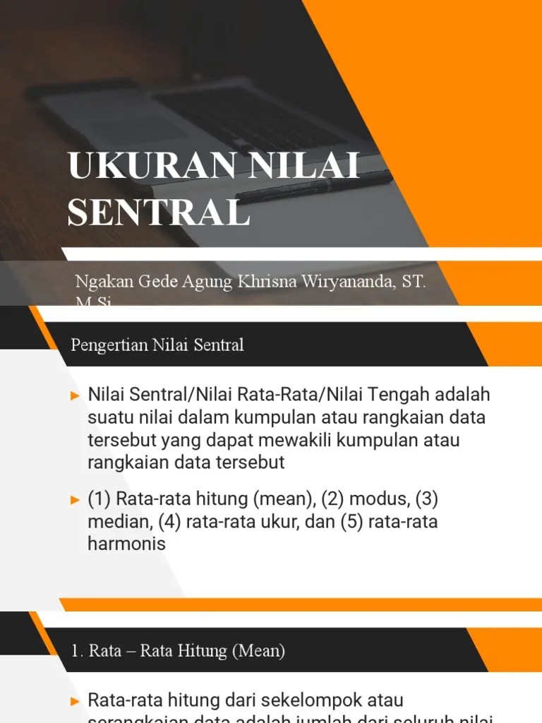 3. Ukuran Nilai Sentral | PDF