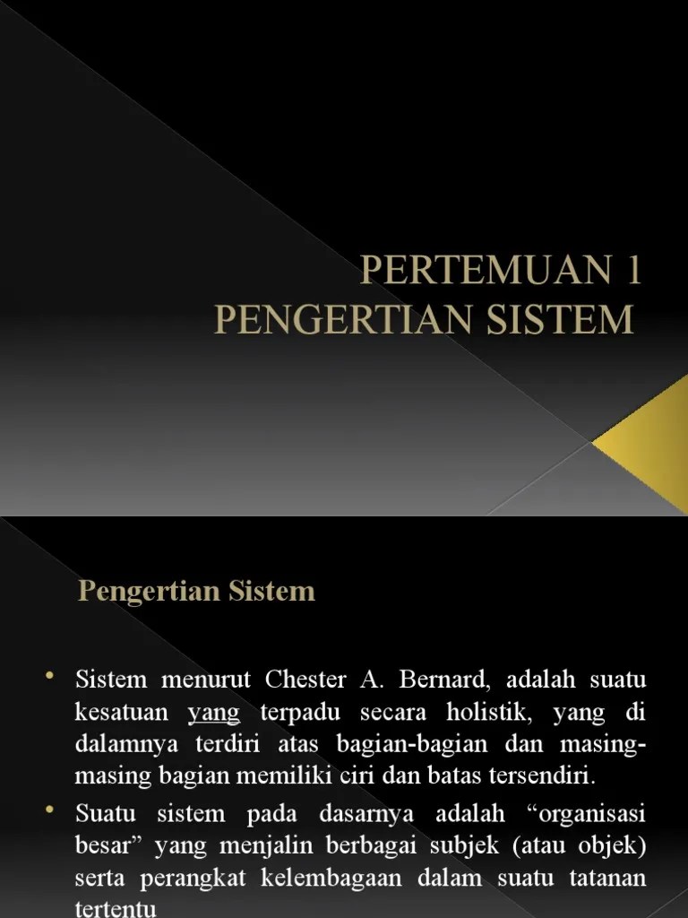 Pertemuan 1 Pengertian Sistem Ekonomi | PDF