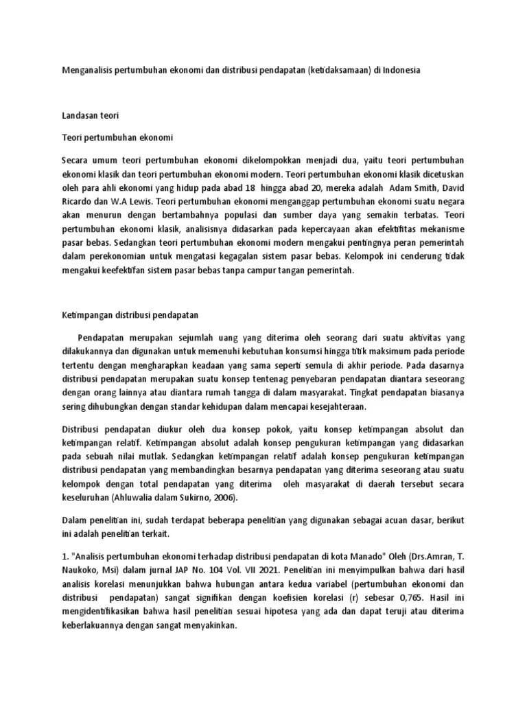 Jurnal ilmu ekonomi dan studi pembangunan is abstracting & indexing . Tinjauan Pustaka Makro Pdf