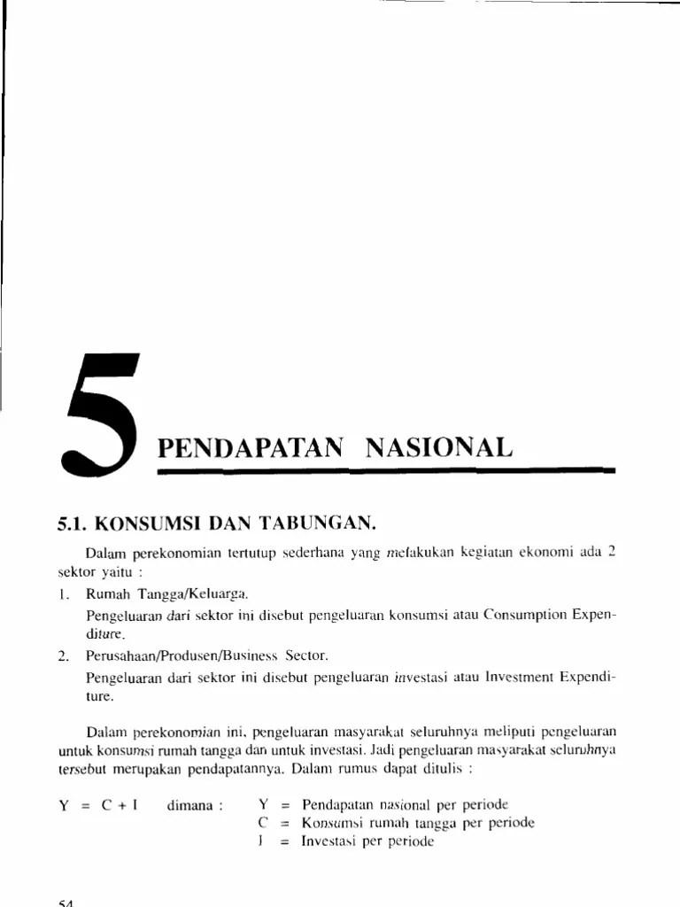 Jika yd = rp 30 milyar, maka c = 15 + 0,75 (30). Keseimbangan Pendapatan Nasional Pdf