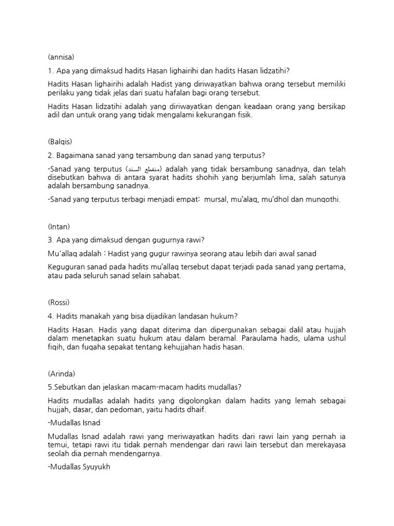 ll jawab ulumu hadis | PDF