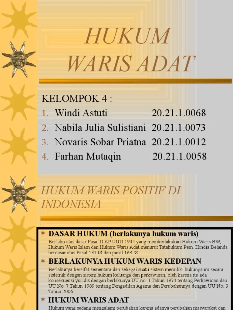 172041861-Hukum-Waris-Adat-Power-Point | PDF