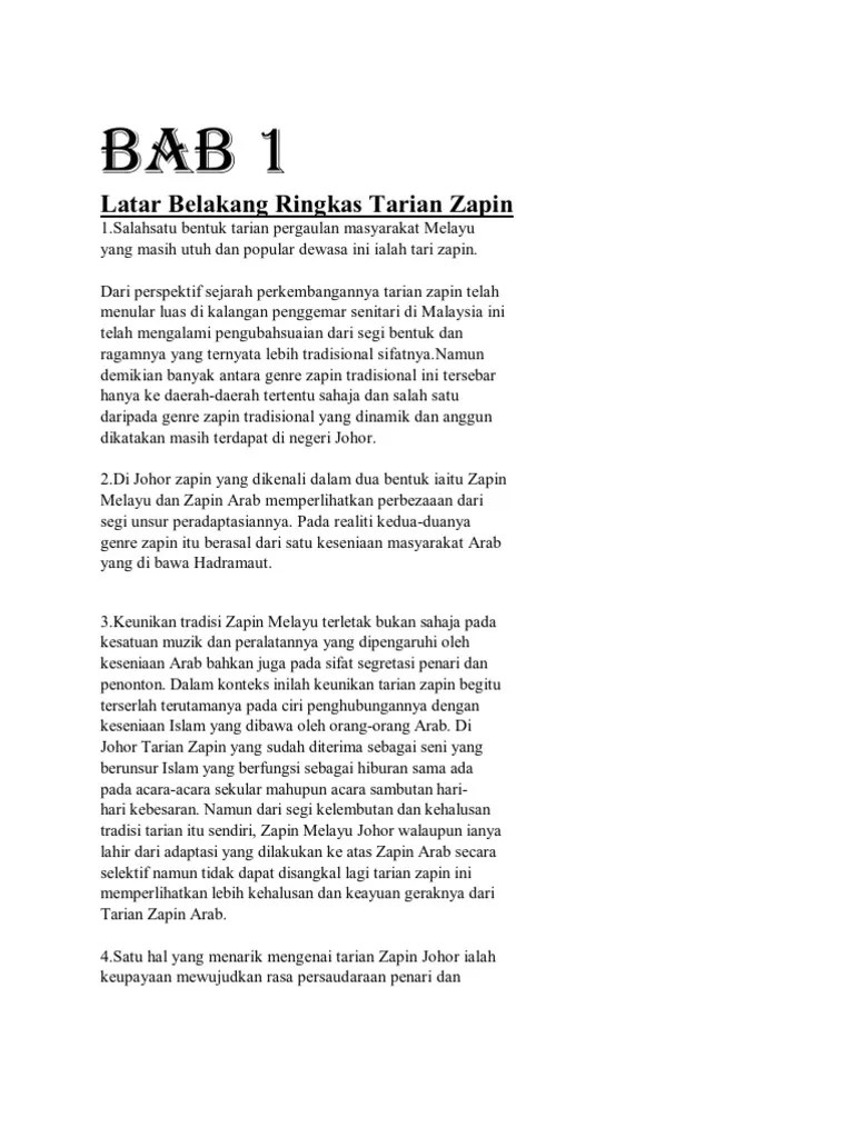 Makalah Seni Tari Zapin | PDF