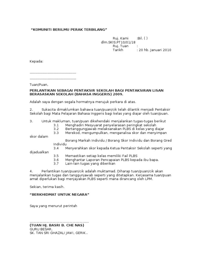 Kerja, contoh surat pengunduran diri, contoh surat pernyataan, contoh surat rasmi, contoh surat permohonan, contoh surat keterangan kerja, contoh surat undangan, contoh surat resmi related posts to contoh surat rasmi membuka akaun bank. Contoh Surat Perlantikan Rasmi