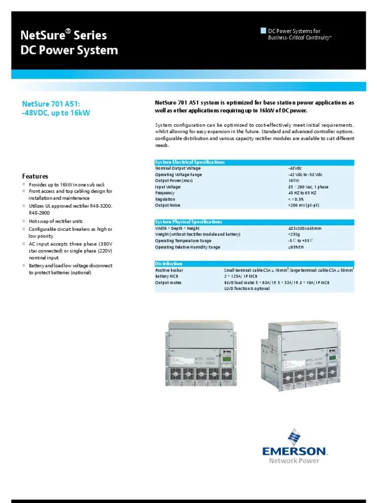 2 provides an alarm during an electrical trip condition only . Netsure 701 A51 Datasheet Pdf Electric Power System Direct Current