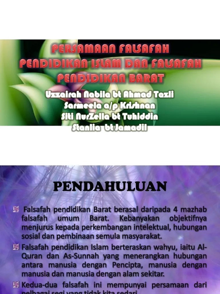 Geliat keilmuan islam masa skolastik. Falsafah Pendidikan Islam Barat Pdf