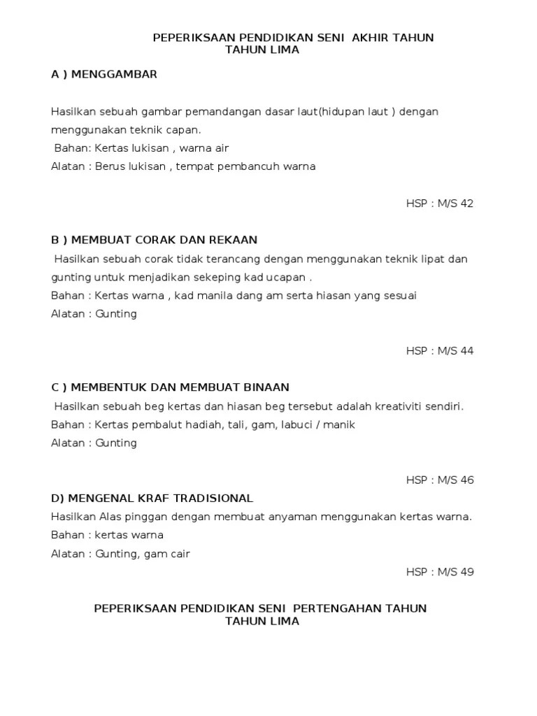 Lukisan dasar laut diatas sangat cocok untuk menjelaskan bagaimana keindahan. Soalan Psv Pdf