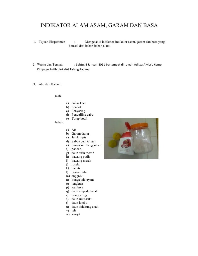 Indikator Alam | PDF