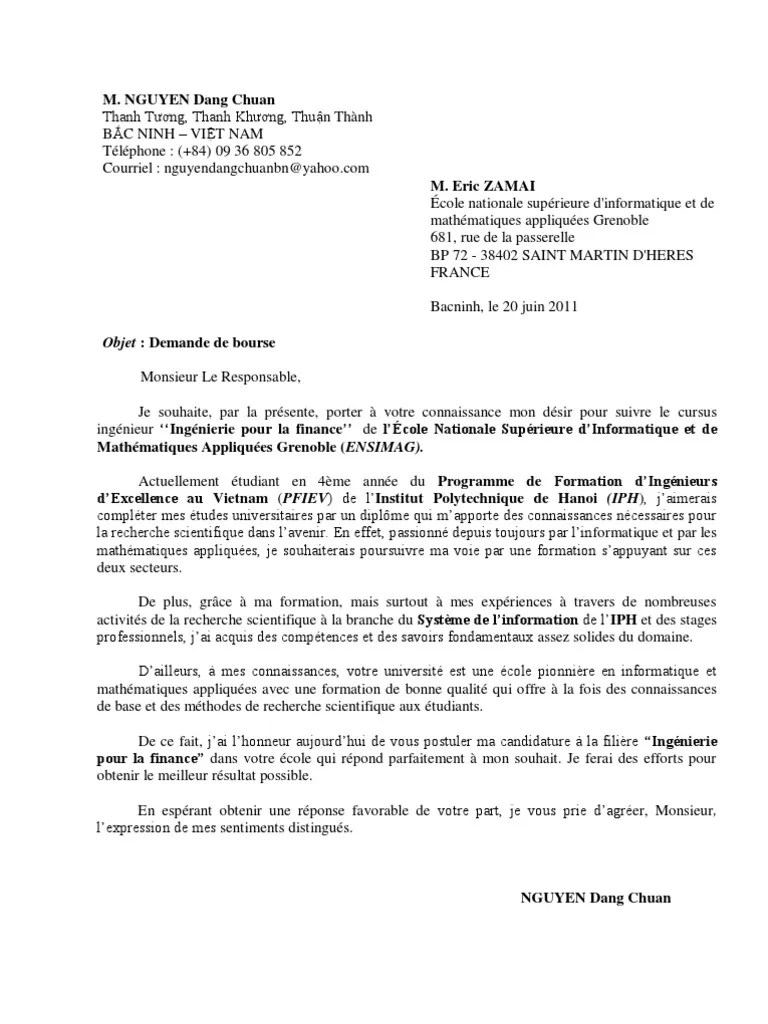 lettre de motivation passionné par l&rsquo;informatique