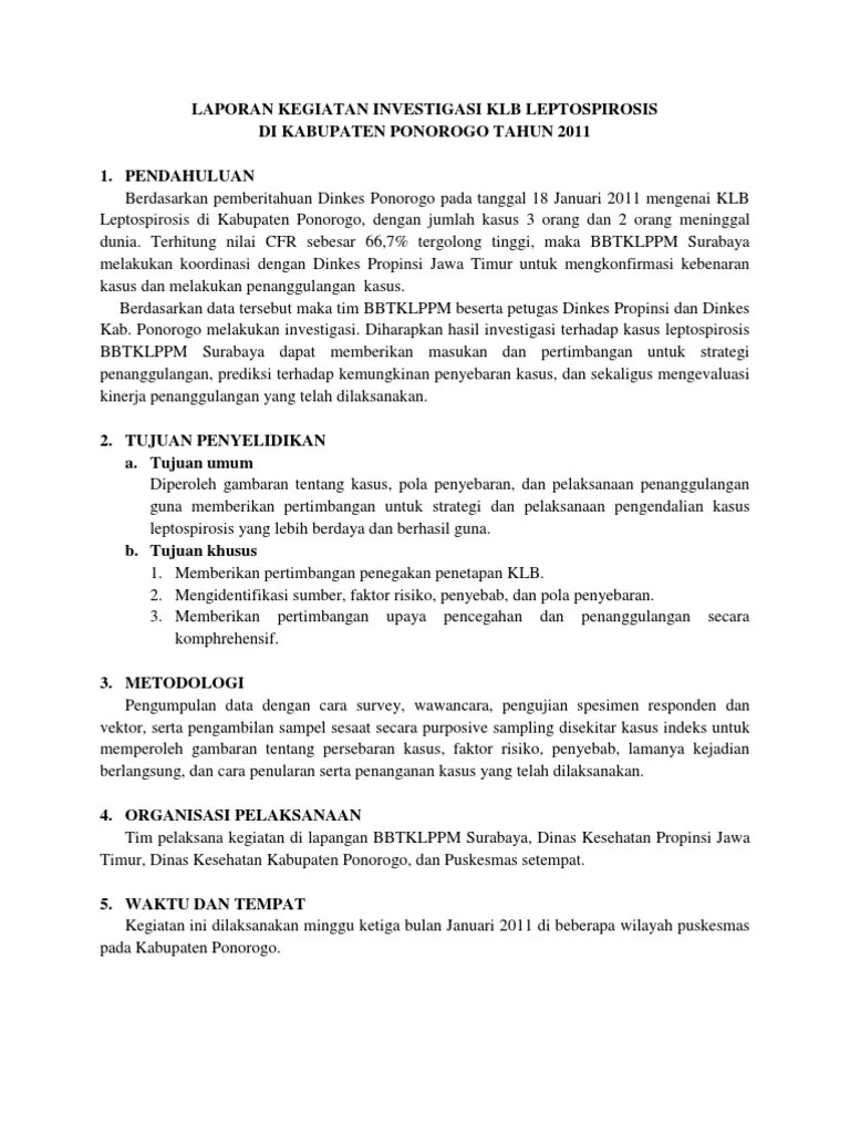 Laporan ilmiah merupakan contoh buku non fiksi selanjutnya. Contoh Laporan Investigasi Berdasarkan Buku