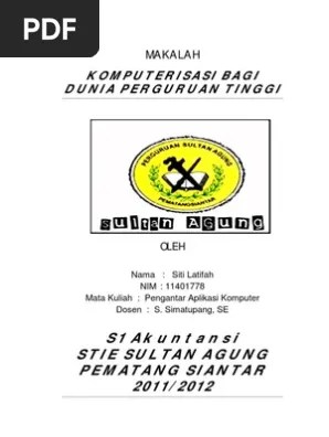 Makalah Aplikasi Komputer | PDF