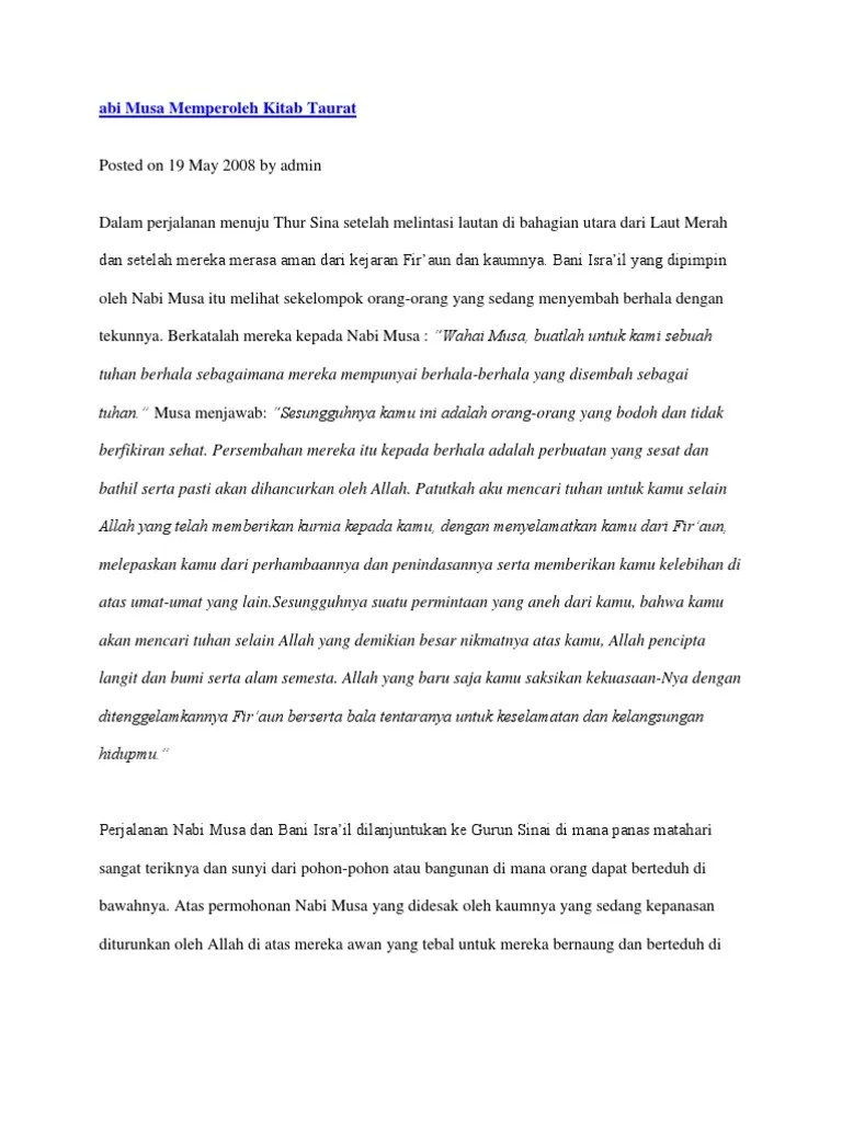 Kisah Keteladanan Nabi Saleh As Singkat