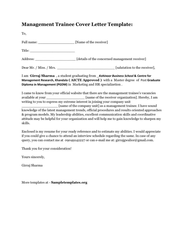 Pricing manager salary & cover letter examples. Trainee Paraplanner Cover Letter October 2021