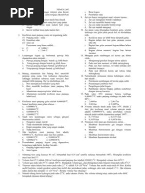 Latihan Soal Fisika Pemuaian SMP | PDF