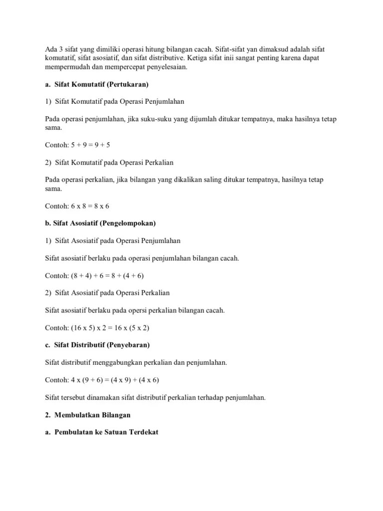 Apa Yang Dimaksud Dengan Sifat Komutatif
