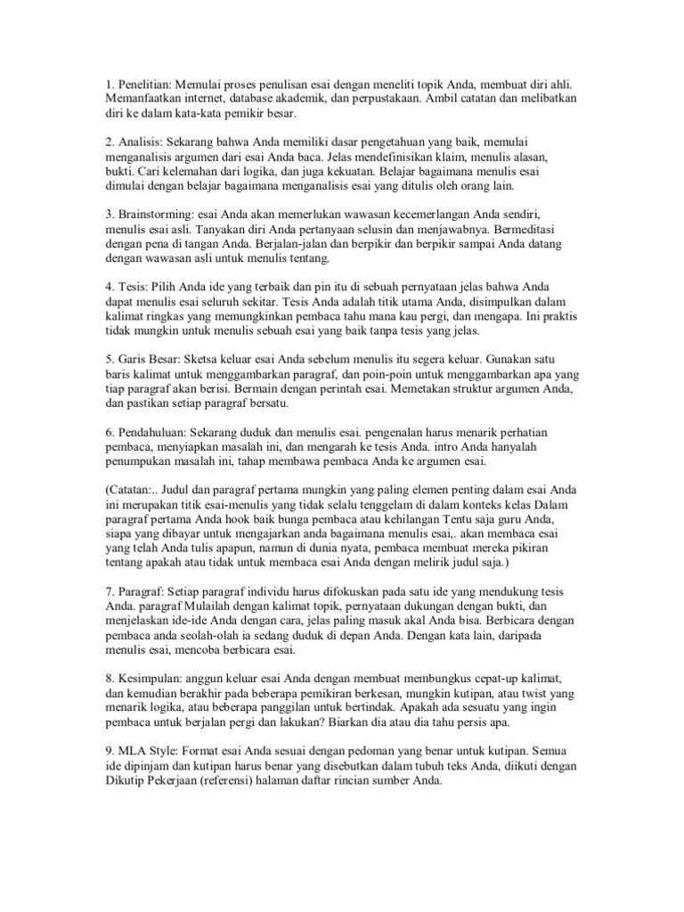 Soal essay teks diskusi (sfile. Esai Pdf