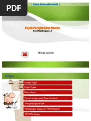 Tuan a pada tahun 2020 tidak dapat dikenai pajak penghasilan final,. Pph Badan Pdf