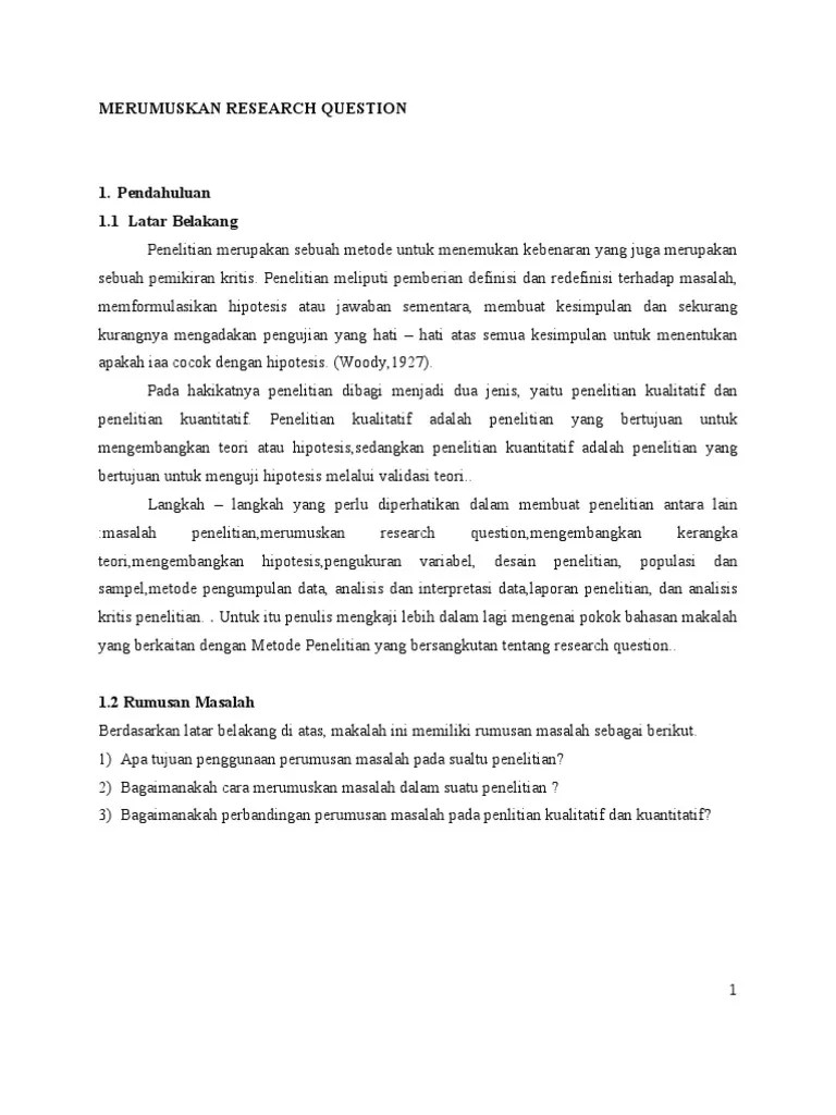 Research Question | PDF