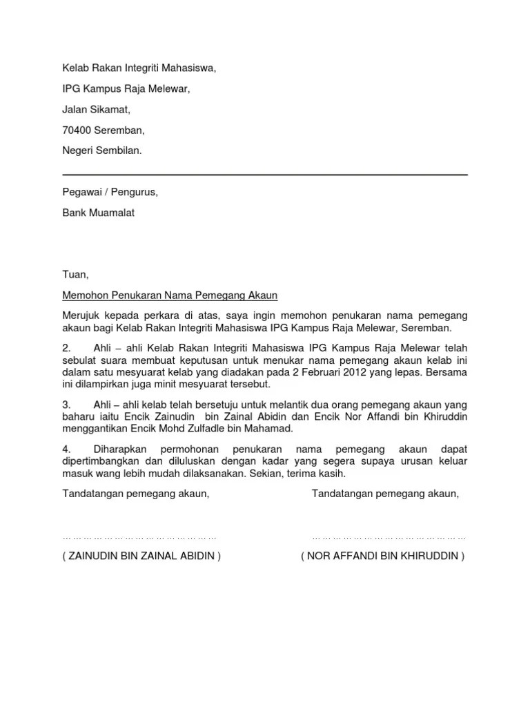 Tujuan permohonan ini dikemukakan kerana: Contoh Surat Permohonan Tukar Waktu Kerja Letter 7saudara Com