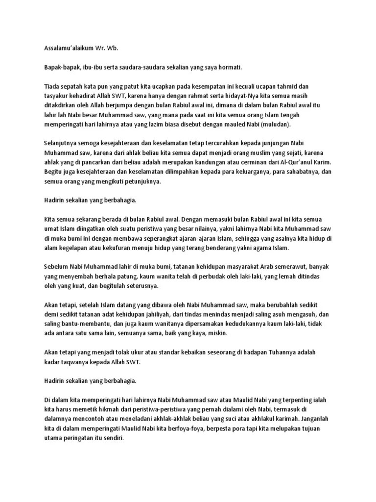 Pidato agama islam tentang akhlak mulia dan budi pekerti merupakan bagian dari dakwah dan saling nasehat menasihati antar sesema muslim agar selalu berbuat kebaikan dan berakhlakul karimah. Pidato Pdf